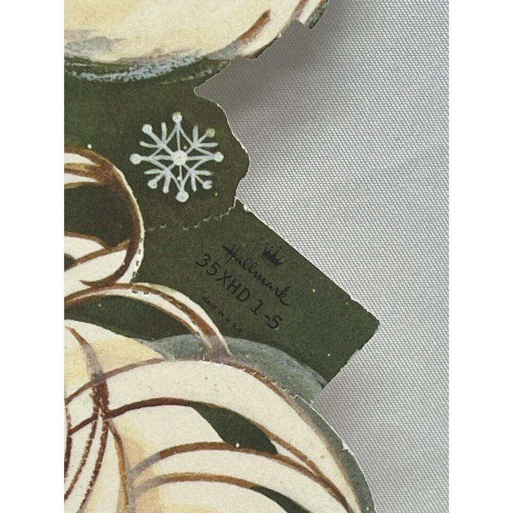 VINTAGE HALLMARK SANTA CLAUS DIECUT HOLIDAY WALL DECOR CHRISTMAS AMBASSADOR - Picture 3 of 10